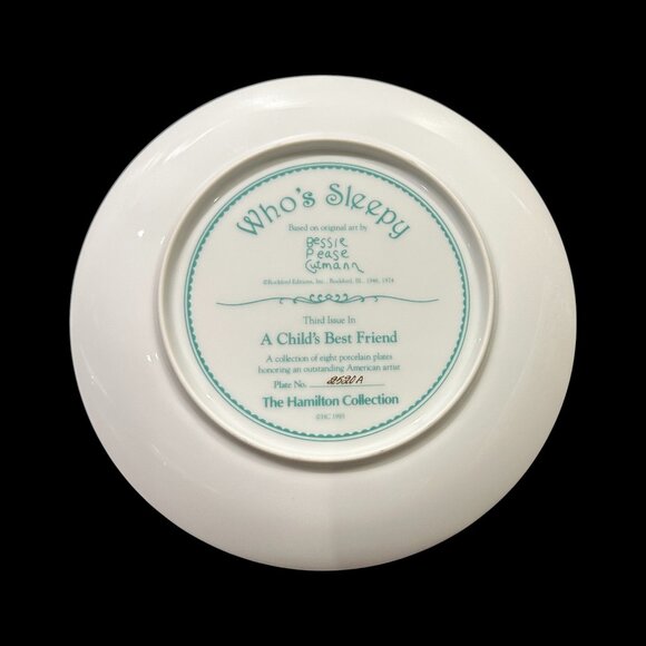 Vintage Bessie Pease Gutmann Porcelain Collector Plates, Child & Dog, Set of 4 - Picture 7 of 10